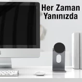 Coofbe Alüminyum  Güçlü Mıknatıslı L Tip Masaüstü Tablet Standı Tablet Tutucu Telefon Standı thumbnail 2