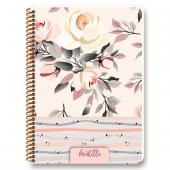 Keskin Color Pointille 20x28cm Plastik Kapak 80 Yaprak Kareli Spiralli Defter - 6