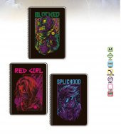 Keskin Color A4 Rebel Plastik Kapak 60 Yaprak Kareli Spiralli Defter - 1