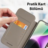 Coofbe Kart Bölmeli Cüzdanlı Manyetik Magsafe Uyumlu iPhone 14 Plus Kılıf İphone Cüzdan Kartlık Kılıf - 12