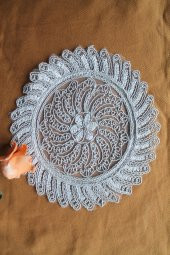 6 Adet Anthemis Chia Gümüş Bardak Altlığı & Kokteyl Peçetesi - 3