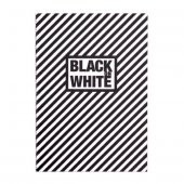 Keskin Color Container Black On White 16.5*23.5 20 Yaprak Line Siyah Defter Dikişli - 1
