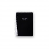 Keskin Color Container Cosmos A6 Üstten Spiralli 40 Yaprak Siyah Defter - 1