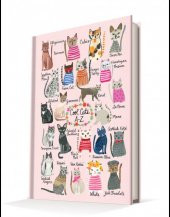Deffter Cool Cats A-Z 14x20cm Çizgili Sert Kapak 96 Yaprak Ciltli Defter - 1