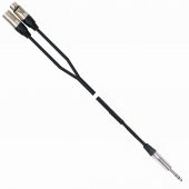 Ayt Powermaster LD390A Canon Erkek Dişi 6.3mm Stereo Erkek 1.5 Metre Kablo Ses Kablosu - 1