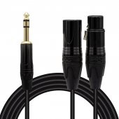 Ayt Powermaster LD390A Canon Erkek Dişi 6.3mm Stereo Erkek 1.5 Metre Kablo Ses Kablosu - 3