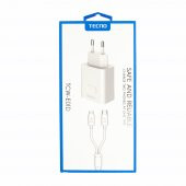 Tecno Samsung Galaxy M02 Çift UsbA & Type-C ve Micro Çıkışlı Kablolu Hızlı Şarj Aleti thumbnail 6