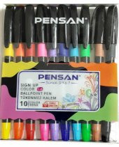 Pensan Tükenmez Kalem 10 Renk - 2