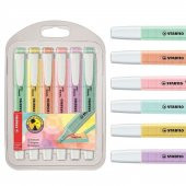 Stabilo Swing Cool Fosforlu Kalem Pastel 6 lı set 275/6 - 1