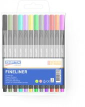 Gıpta Fineliner Kalem 0.4mm PVC Blister Üçgen 12 Renk - 1