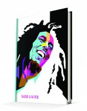 Deffter Pop Art Bob Marley  96 Yaprak Çizgili Sert Kapak Defter - 2