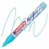 Edding 5100 Akrilik Markör 2-3mm Yuvarlak Uç Pastel Mavi̇ - 1