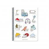 Hisli Şeyler 16.5x22.5 Kareli Defter - Hepsi De Beni Bulur - 3