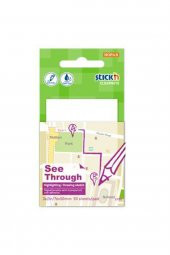 Hopax Stickn 21708 Yapışkanlı Not Kağıdı Yarı Saydam 50 Yaprak 76x51 Mm Beyaz - 1