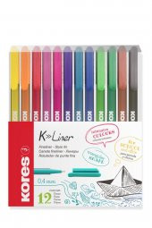 Fineliner 0.4 Mm Ince Uçlu Yazı Ve Çizim Kalemi 12’li Set - 6