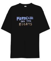 Mordecai and the Rigbys Rock v2 Oversize Unisex Tişört - 1