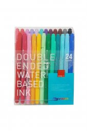 Donga My Color 24 Renk 2 Çift Taraflı Keçeli Kalem - 1