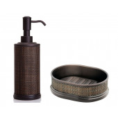 39080-2 SIVI SABUNLUK VE SABUNLUK 2 Lİ BANYO SETİ TWİLLO PASLANMAZ ÇELİK MODEL - 2