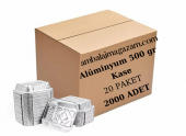 500 gr  Alüminyum Kapaklı Kase Koli - 1