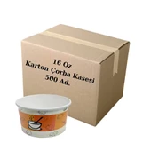 16 oz Kapaklı Karton Çorba Kasesi Koli - 1