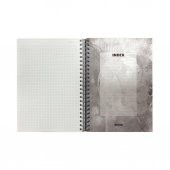 Özgün Tıme is Money A4  Plastik Kapak Spiralli Defter 160 Yaprak Çizgili 4 Bölmeli - 2