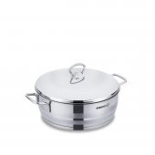 Korkmaz A1907 Astra Kısa Tencere 26x10 cm - 1