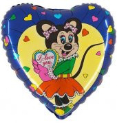 18 Peggy Purple Folyo Balon-Grabo 10 Adet - 1