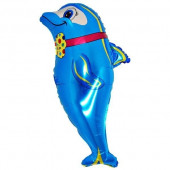 Flippy Dolphin Folyo Balon-Grabo 10 Adet 40 Inç 100 Cm - 1