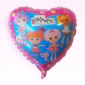 18 Lalaloopsy Kalp Folyo Balon-Grabo 10 Adet - 1