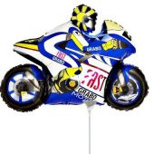 14 G-Moto Gp Blue Folyo Balon-Grabo15 Adet - 1