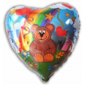 18 Kalpli Bear Folyo Balon-Grabo 10 Adet - 1