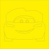 Eğitici ve Eğlenceli Kum Boyama Seti, Disney Cars Şimşek McQueen PM-01 - 2