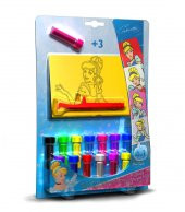 Eğitici ve Eğlenceli Kum Boyama Seti, Disney Prenses Külkedisi (4 Adet Kart 16.5x11.75 cm) FM 14 - 1