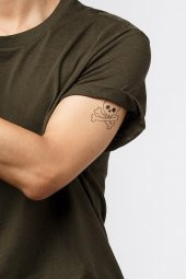 Kuru Kafa Geçici Dövme,Geçici Tattoo ,Vücut Dövme,Kol Bilek Dövme,Boyun Dövme,Sırt Dövme - 1
