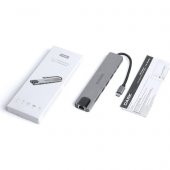 Dark DK-AC-U31X40 USB 3.1 Type-C 8 in1 Ether-HDMI-TF SD Kart Okuyucu- USB 3.0-USB-C&USB-C PD Hub - 2
