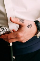 Kuru Kafa-6 Geçici Dövme,Geçici Tattoo ,Vücut Dövme,Kol Bilek Dövme,Boyun Dövme,Sırt Dövme - 1