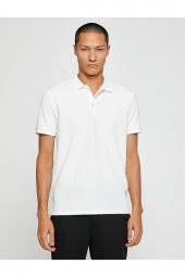 KOTON Basic Tişört Polo Yaka Düğmeli - 3