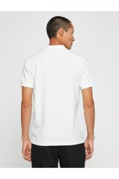 KOTON Basic Tişört Polo Yaka Düğmeli - 4