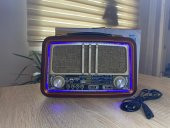 Rdl-4639  Nostaljik Görünümlü Bluetoothlu Mp3 3 Band Çalar USB/AUX/TF CART Radyo Müzik Kutusu - 1