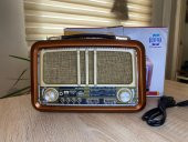 Rdl-4639  Nostaljik Görünümlü Bluetoothlu Mp3 3 Band Çalar USB/AUX/TF CART Radyo Müzik Kutusu - 3