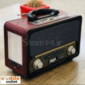 Bluetooth Şarjlı Nostaljik Antika Radyo Müzik Çalar Işıldak Usb Tf Aux 4613 RDL-4613 - 1