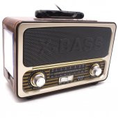 Bluetooth Şarjlı Nostaljik Antika Radyo Müzik Çalar Işıldak Usb Tf Aux 4613 RDL-4613 - 3