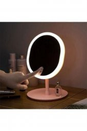 Dokunmatik Led Işıklı Usb Şarjlı Yuvarlak Masa Üstü Makyaj Aynası Gg42318 - 1