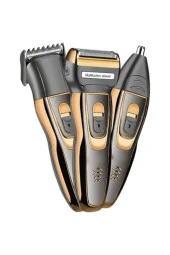 3'lü Set Saç Sakal Kesme Traş Makinesi Burun Kılı Alma 3 In1 Pro Model Erkek Bakım Seti - 2