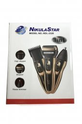 3 Başlıklı Saç Sakal Kesme Şarjlı Tıraş Makinesı Rdl-2320 thumbnail 3