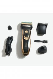 3 Başlıklı Saç Sakal Kesme Şarjlı Tıraş Makinesı Rdl-2320 thumbnail 4