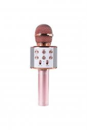Ws-858 02 Karaoke Mikrofon Aux Usb Ve Sd Kart Girişli Bluetooth Rose Gold - 1