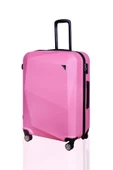 Polo&Sky Elmas Model Pembe Renk 2'li Valiz Seti (Küçük+Büyük) thumbnail 2