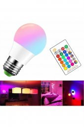 Rgb Led Ampul Çok Renkli Led Home Uzaktan Kumandalı Dim Edilebilir Ampul - 2