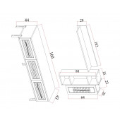 Tocco-Platin Modern Kitaplıklı Tv Ünitesi - 2